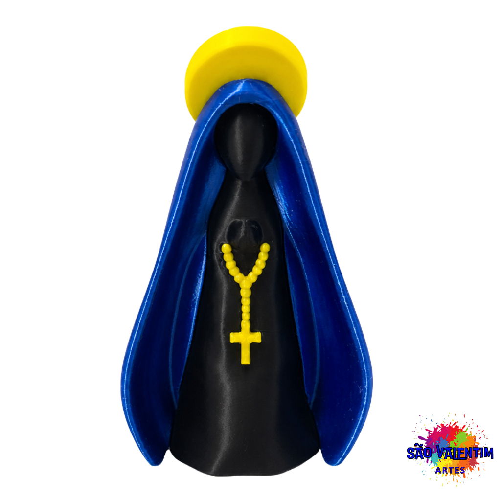 Escultura Nossa Senhora Minimalista Impressão 3D Decoração Religiosa Católica Presente de Fé