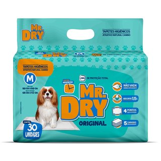 Tapete Higiênico Mr Dry 80x60cm 30 Unidades