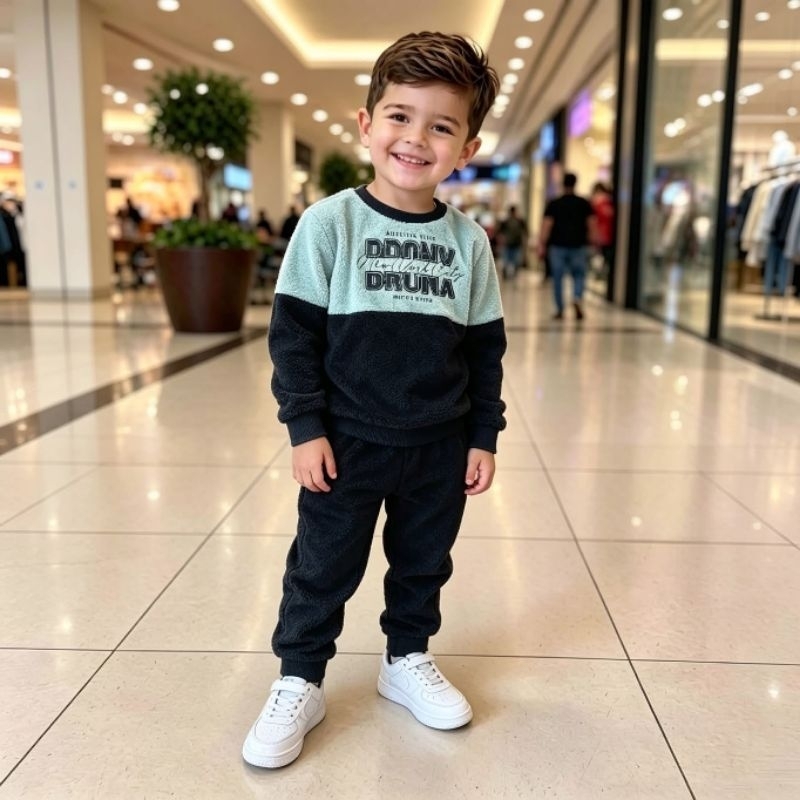 Conjunto infantil inverno menino peluciado quentinho da marca Tileesul tamanho 4