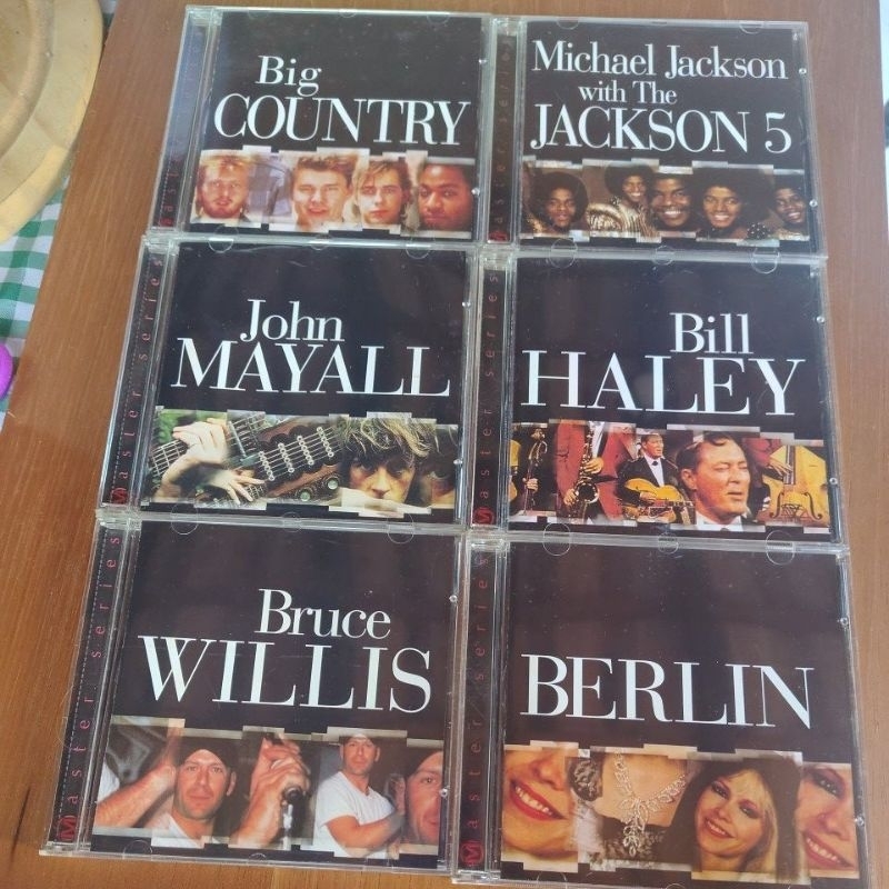 7 CDS ORIGINAIS Master series (Bill Harley, John Mayall, Big Country, Michael Jackson wth the Jackson 5, Berlin Bruce w)