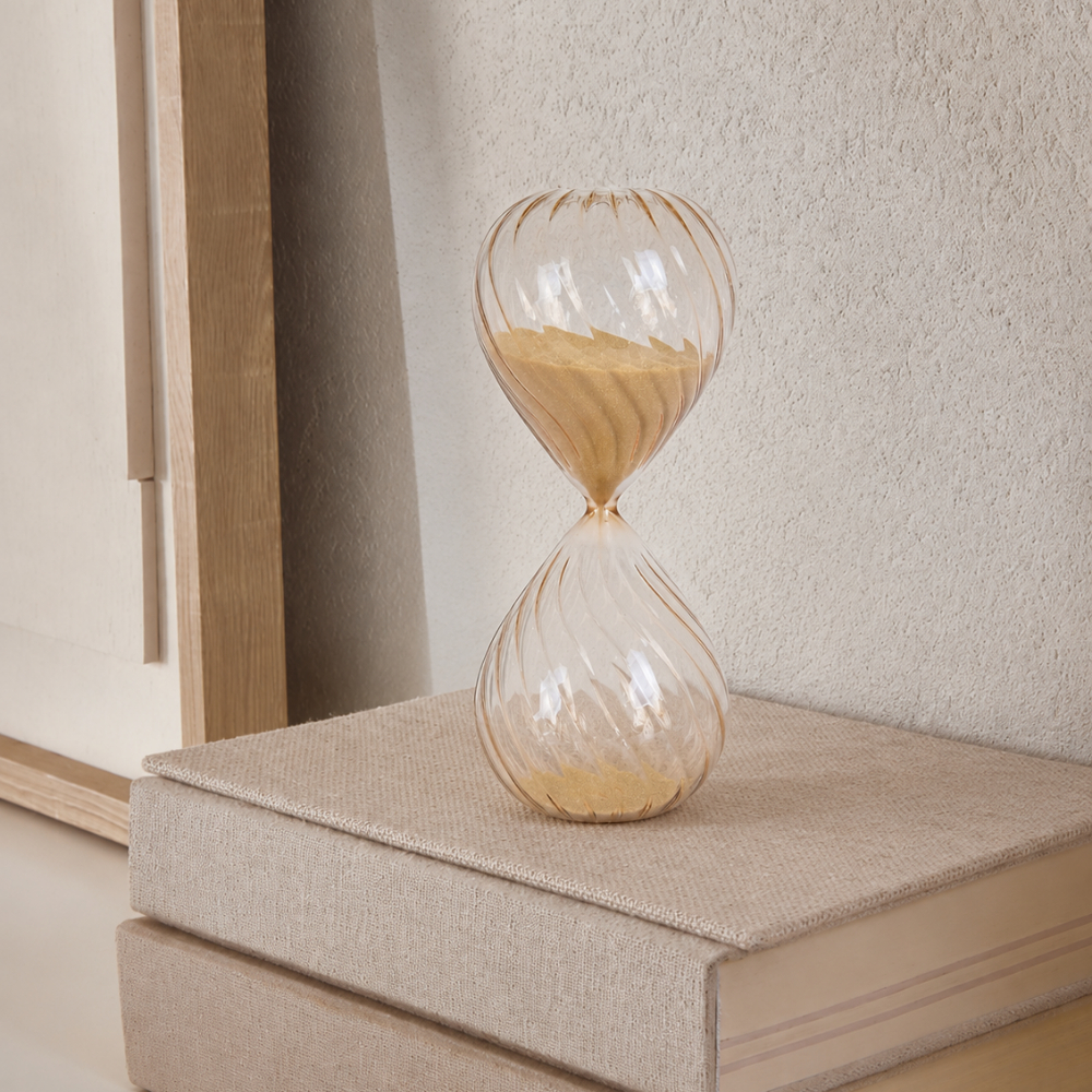 Ampulheta De Vidro Decorativa Com Duração De 5 Minutos, 10Minutos e 15 Minutos