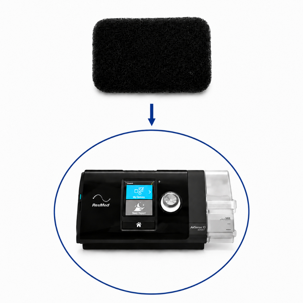 Filtro Para CPAP BIPAP VPAP Devilbiss Original Espuma Peça Reposição Alta Eficiência Durável