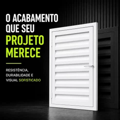 Porta Alçapão PREMIUM Em Aço Reforçada 60x60 60x70 60x80 Preto E Branco LGP