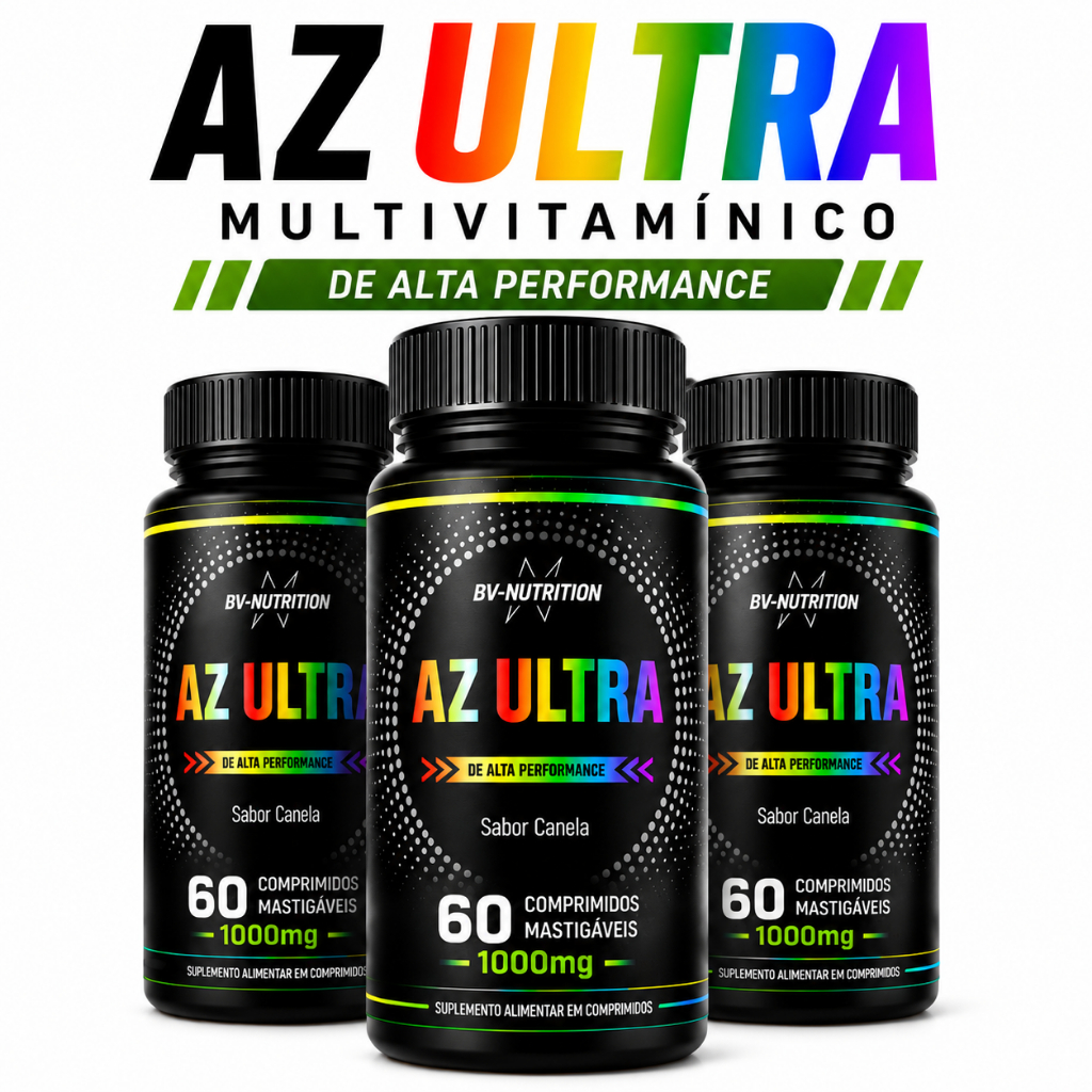 Kit  AZ Ultra Multivitamínico 180 Comprimidos Mastigáveis