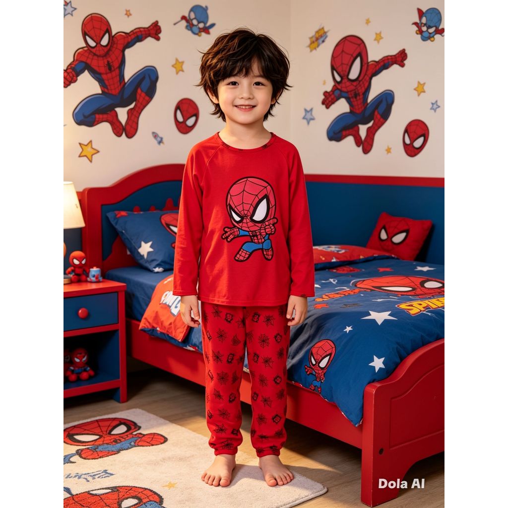 Pijama Infantil Manga Longa Personagem Inverno Quentinho Confortável