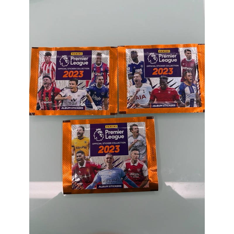 3 envelopes figurinha lacrado - Premier League 2023