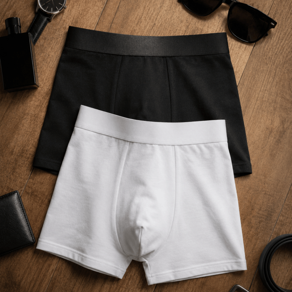 Kit 2 Cuecas Boxer Masculinas Suplex Confortável Leve Respirável Cós Reforçado Dia a Dia Premium