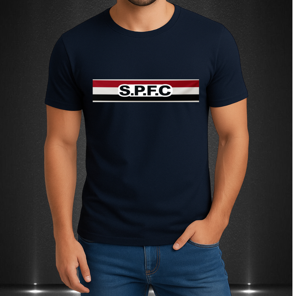Camiseta Time Futebol Paulista Malha Algodão 30.1