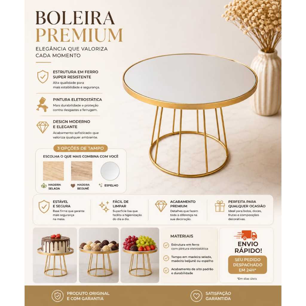 Boleira Delux Decoração de Festas