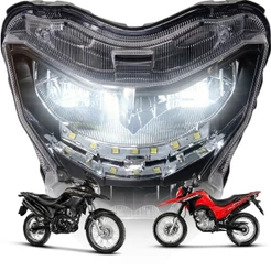 Bloco do Farol Led Nxr Bros 160 Xre 190 Xr 300L Tornado Cg Titan 160 2025 2026 Completo