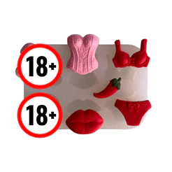 Molde de Silicone - Despedida de Solteira - para Enfeites e Apliques de Artesanato