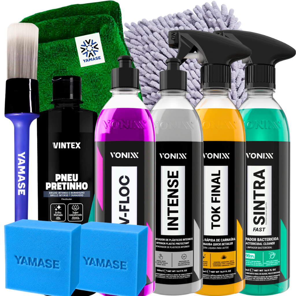 Kit Vonixx Completo 10 Itens: V-Floc Sintra Tok Final Intense Pretinho + Acessórios