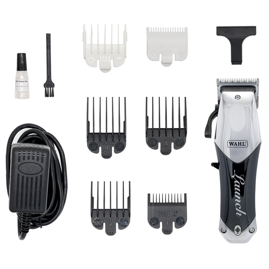 Wahl Maquina de Cortar Cabelo Profissional Launch Sem Fio, Laminas Cromadas, 120