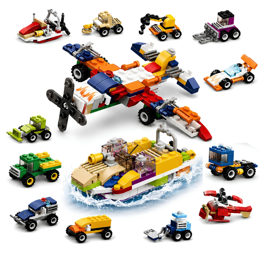 Blocos De Montar 315 Peças Carros 6 em 1 - Castela