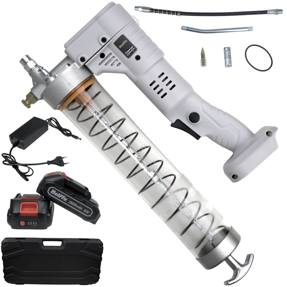 Engraxadeira a Bateria Com 2 Baterias 21V Profissional 1500mAh Belffe + Carregador + Acessórios