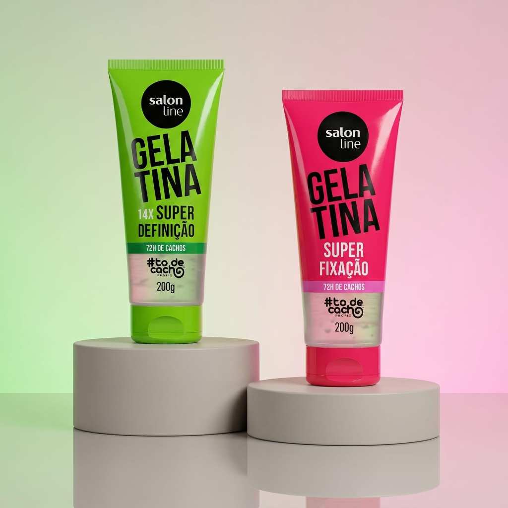 Kit Duplinha Gelatina #todecacho Super Definição e Super Fixação 200g