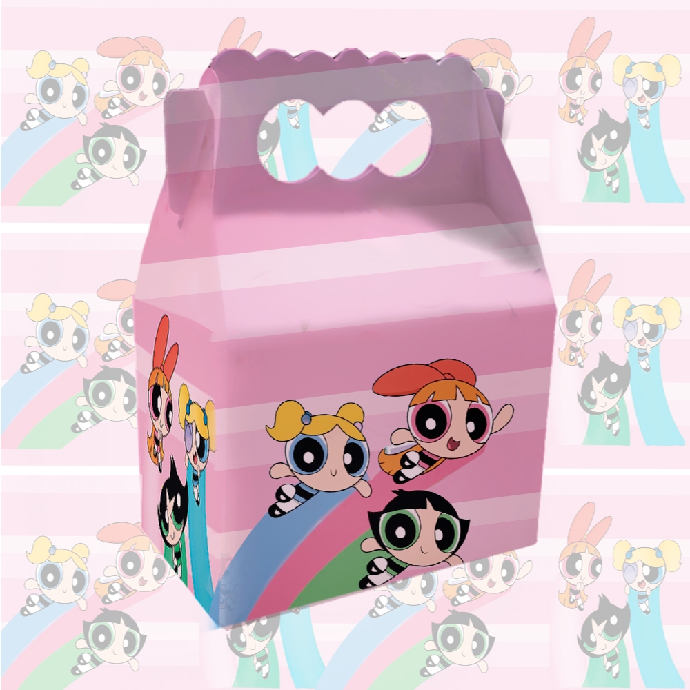 Kit com 15 Maleta Caixa Maletinha Tematico Lembrancinhas Mimo Aniversario - Meninas Super Poderosas