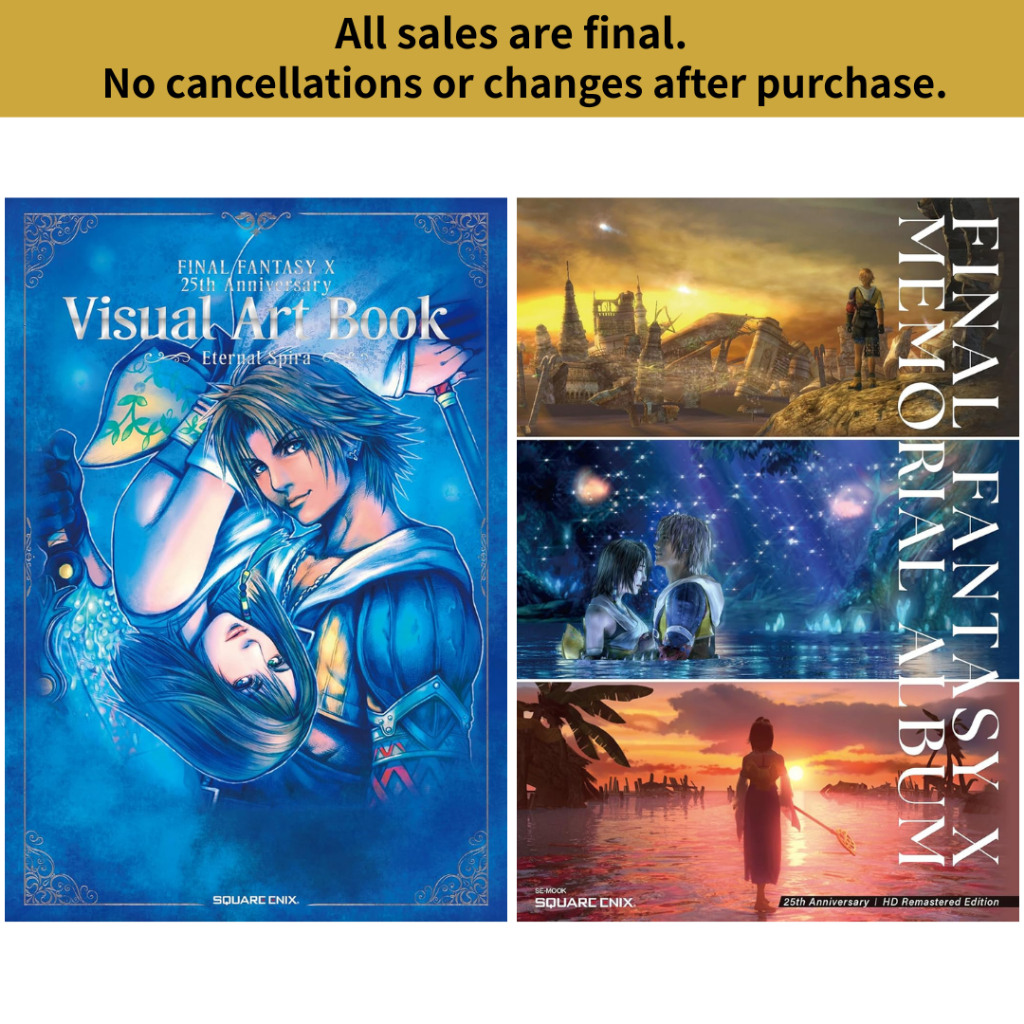 Brand-New Japan FINAL FANTASY X 25th Anniversary Visual Art Book Eternal Spira Memorial Album FFX Square Enix Japanese Game Art Book Import