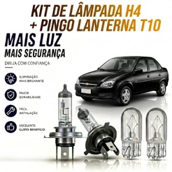 Lampada farol BAIXO / ALTO + LANTERNA GM Classic - 2010 até 2016