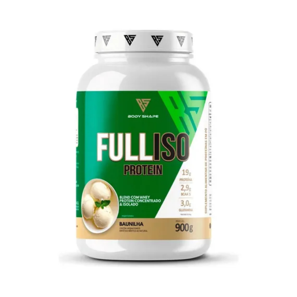 Whey Protein Full Iso Blend Concentrado e Isolado 900g Pote - Body Shape