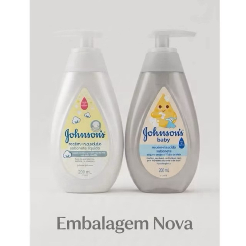 Sabonete Líquido Johnson's Baby Recém Nascido 200ml