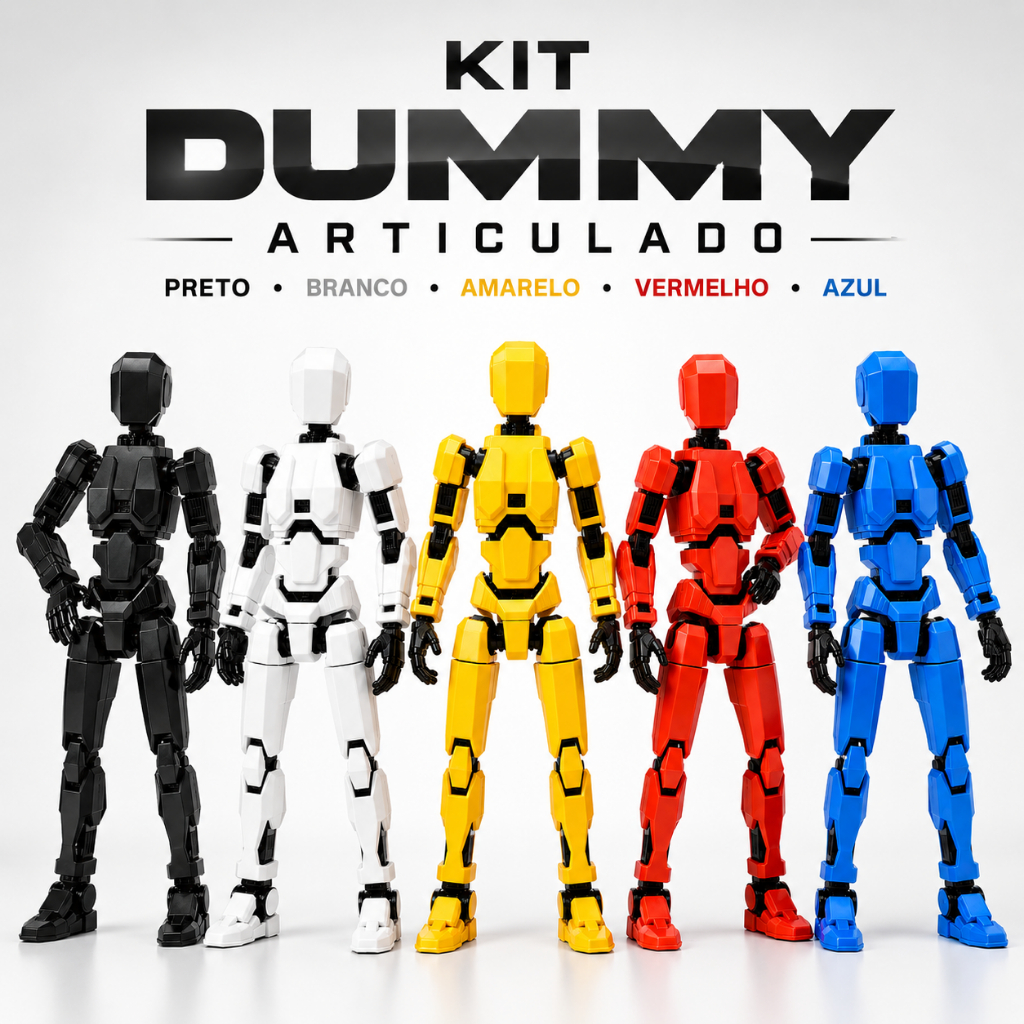 Boneco Dummy 13 Montado Articulado Flexível Miniatura 3D Colecionável Geek Presente Crianças Figura