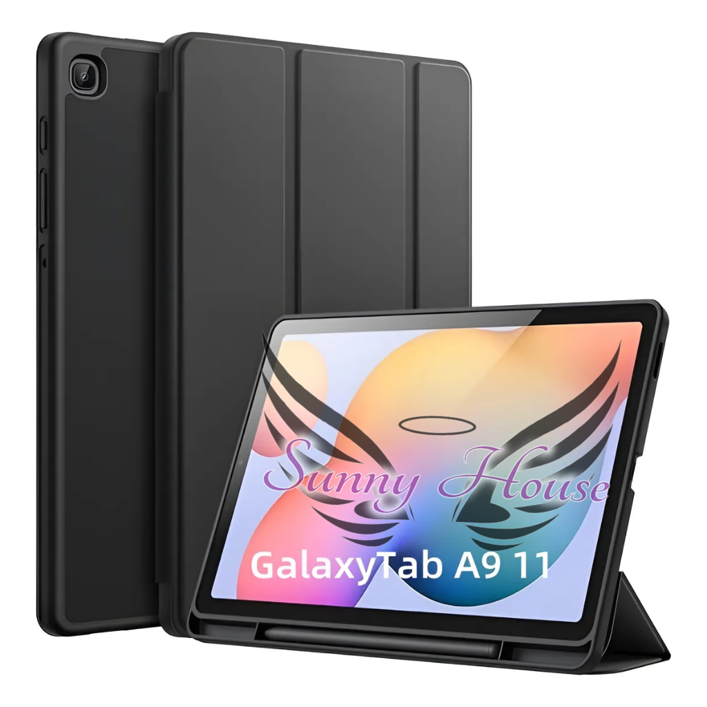 Capa Protetora Para Samsung Tab A9 Plus/ A11 Plus 11 Polegadas Silicone TPU Macio de Função Sleep Com Suporte Caneta