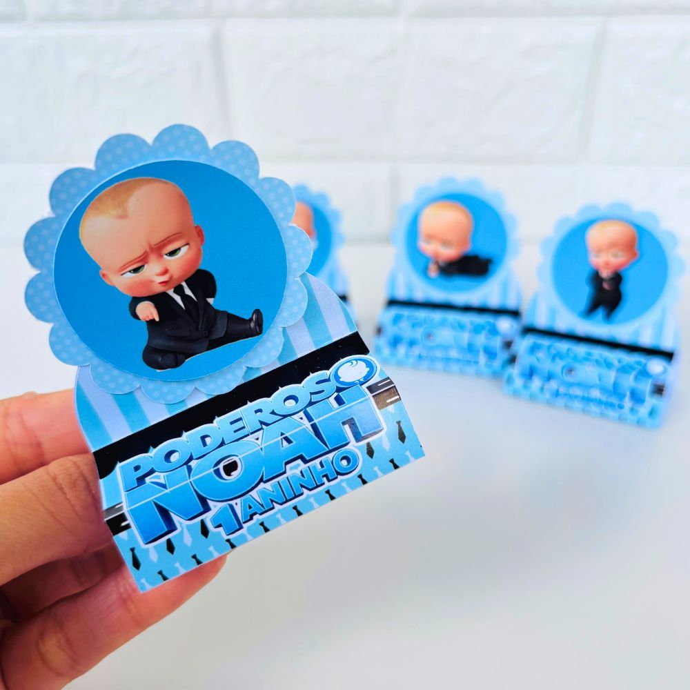 Porta Bis Dublo /  Personalizado no Tema O Poderoso Chefinho /Lembrancinha de Festa /Aniversário