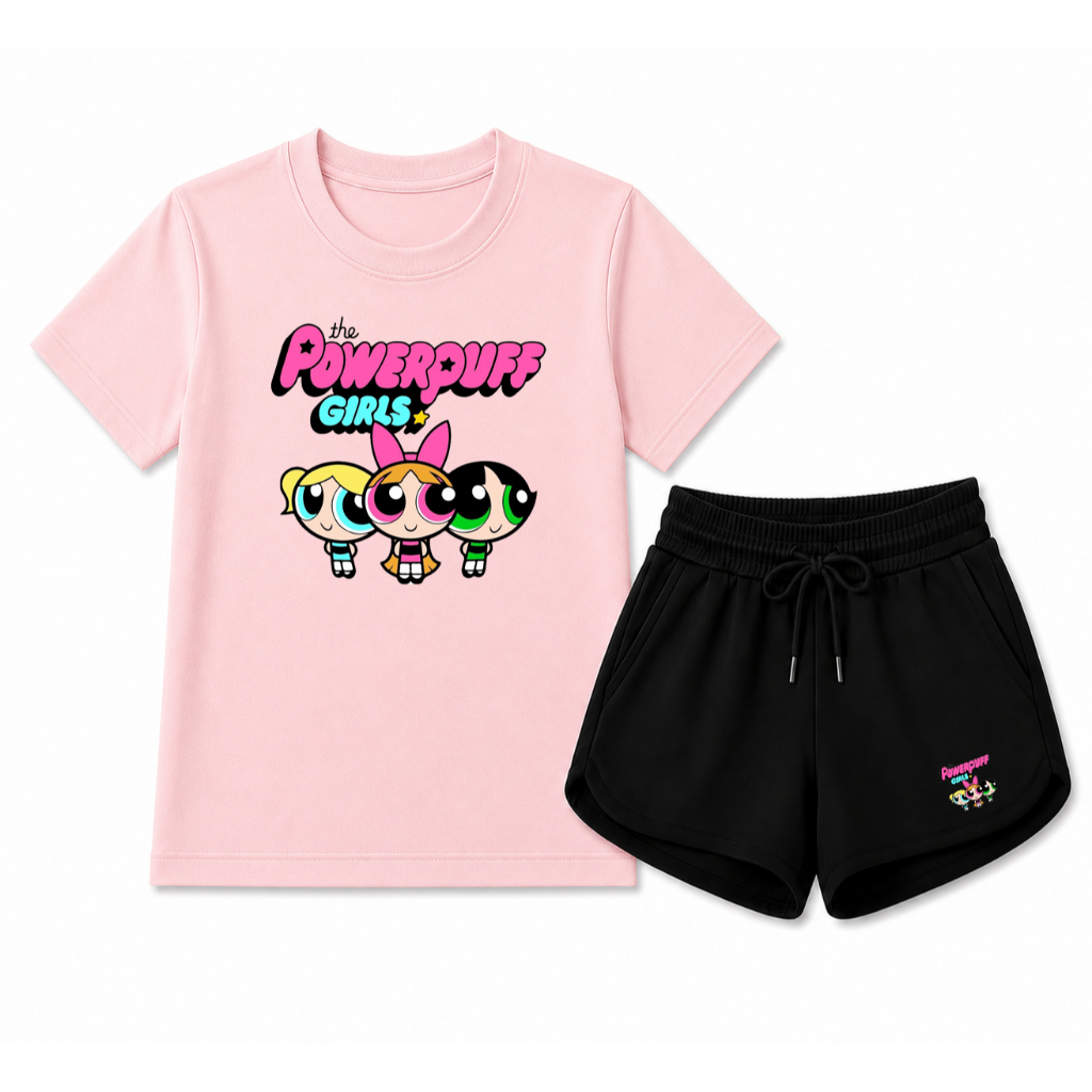 Conjunto Infantil Menina Camiseta e Short Moletinho Conforto e Estilo Dia a Dia