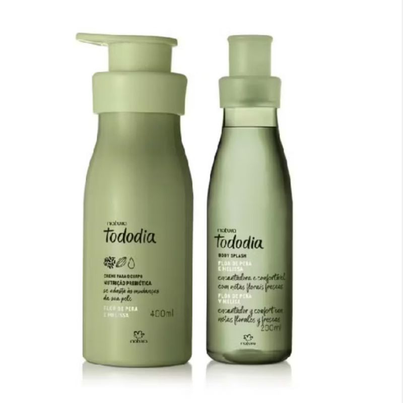 KIT BORY SPLASH 200ML + HIDRATANTE CORPORAL 400ML FLOR DE PÊRA E MELISSA ORIGINAL ENVIO IMEDIATO