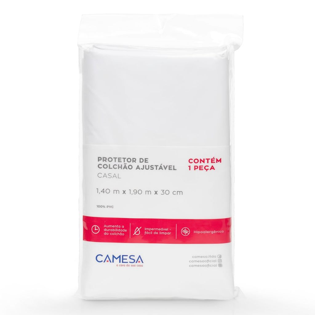Protetor Capa De Colchão CASAL Impermeável Camesa Acolchoado Confortável Antialérgico Com Elástico