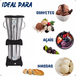 Liquidificador 6 Litros Potente Baixa Rotação Bivolt 800W Potente