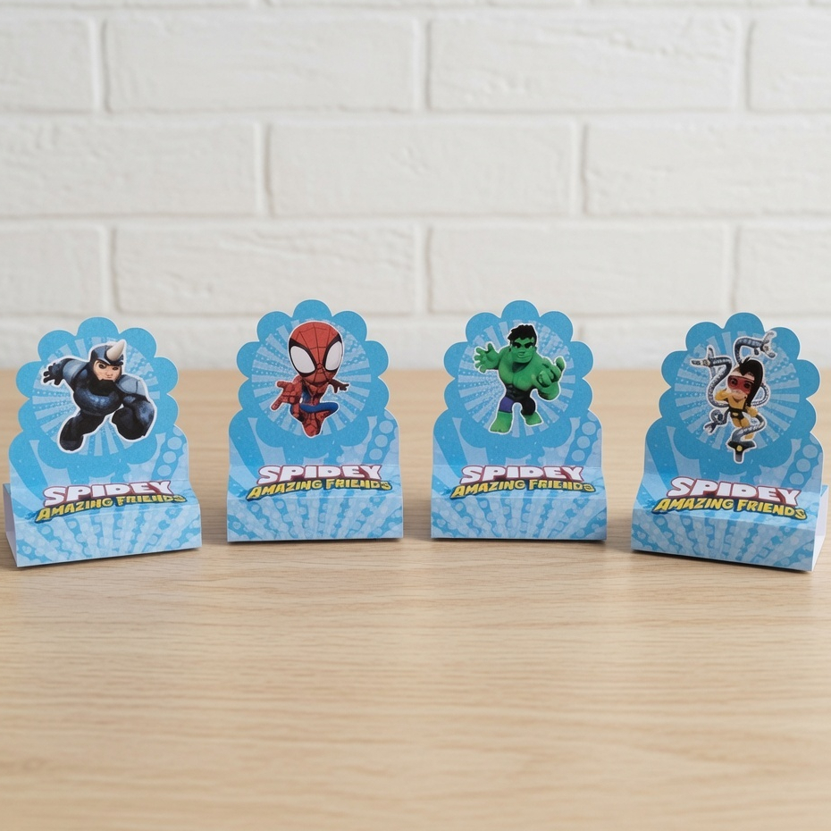 Porta Bis Spidey e Seus Amigos Espetaculares | Homem Aranha Baby l Lembrancinha Personalizada  Festa Infantil