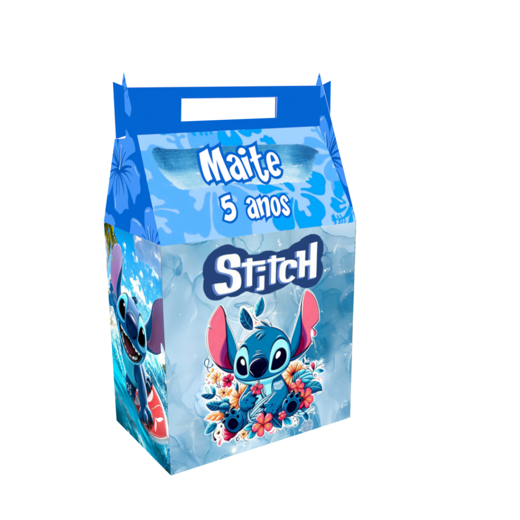 Caixinhas Lilo Stich Angel Lembrancinha para Festa de Aniversário Maletinhas Personalizado Com NOME e IDADE