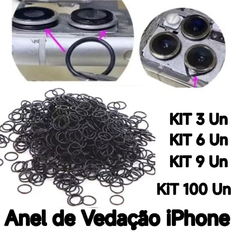 Anel Borracha Traseira Câmera Vedação do Aro da câmera à Prova água Anel Para iPhone 11 X Xs Xr Xsm 12 1314 Pro max