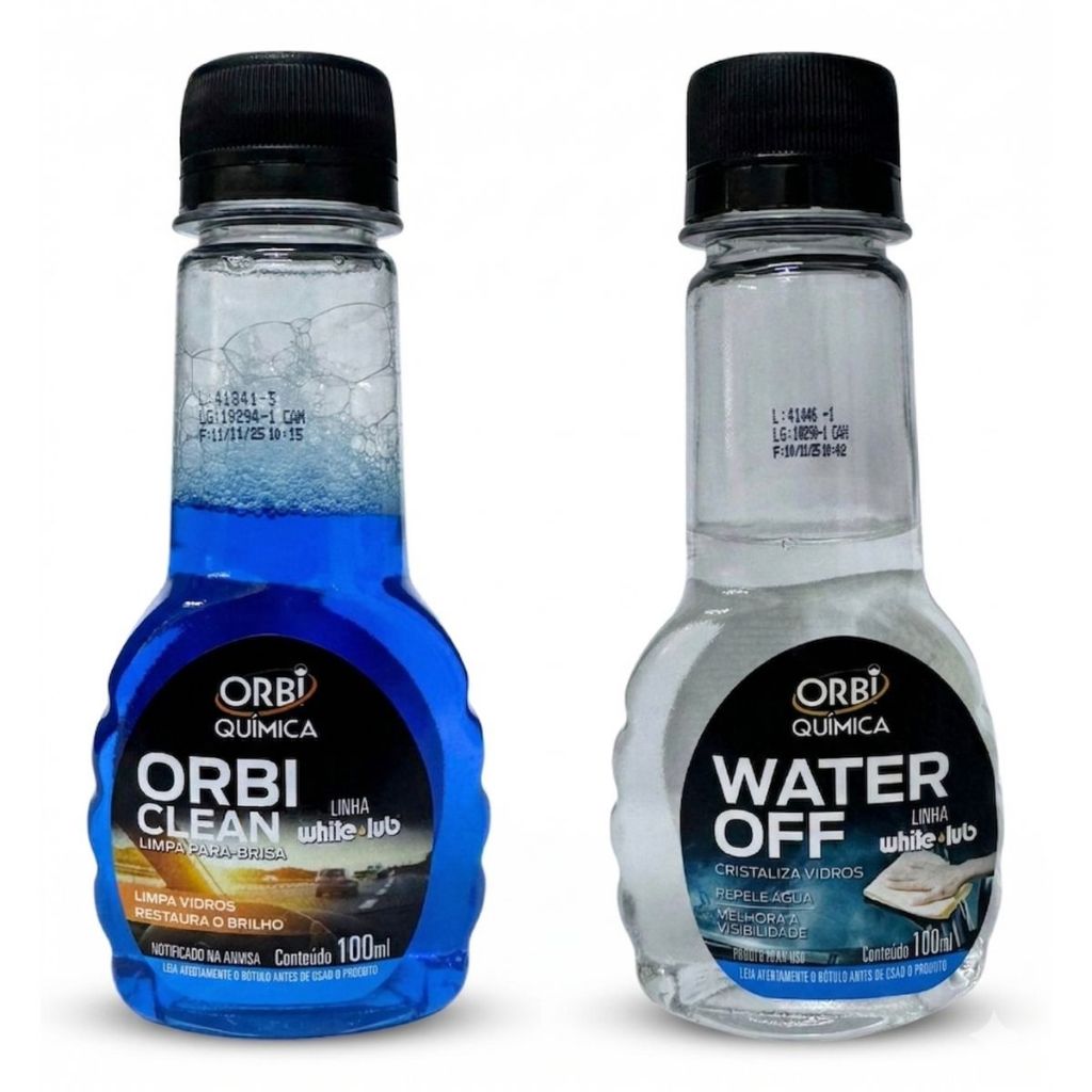 Kit Limpa Parabrisa Orbiclean E Wateroff Repelente Chuva