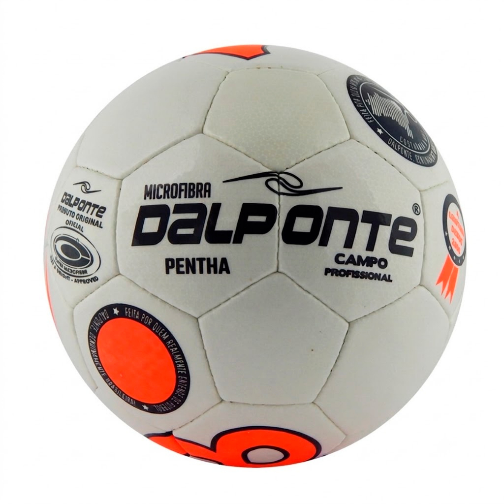 Bola Futebol Campo Dalponte Pentha Tamanho 5 Texturizada Cor branco