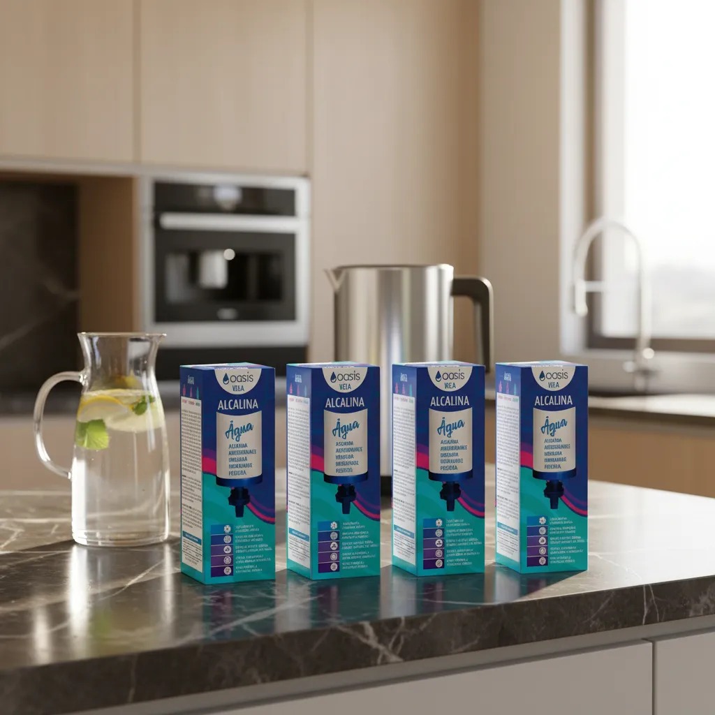 4 Velas Para Filtro de Barro Água Alcalina Com Magnesio Prata Coloidal Carvão Ativado Oasis