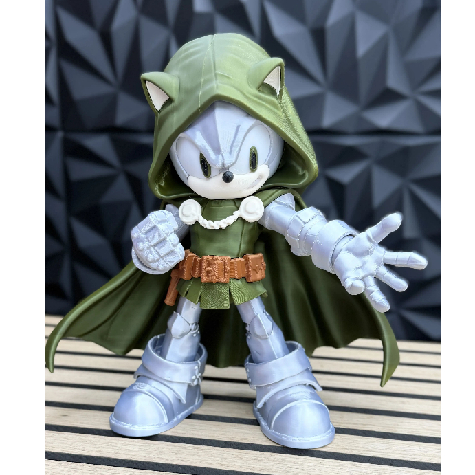 Doutor Sonic Doom – Fusão Geek Colecionável | Impressão 3D | 20cm, 25cm ou 30cm