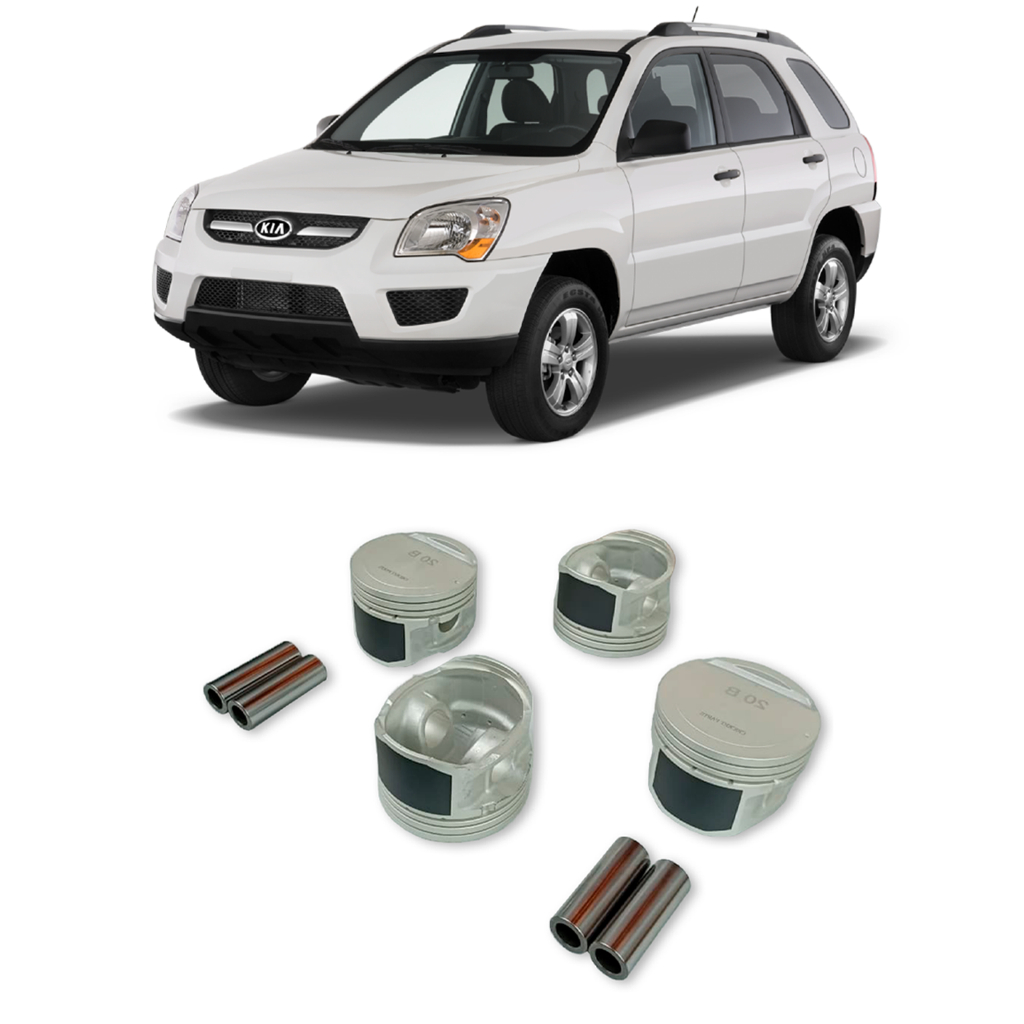 Jogo De Pistão Kia Sportage 0,50 2.0 16v G4gc Gasolina