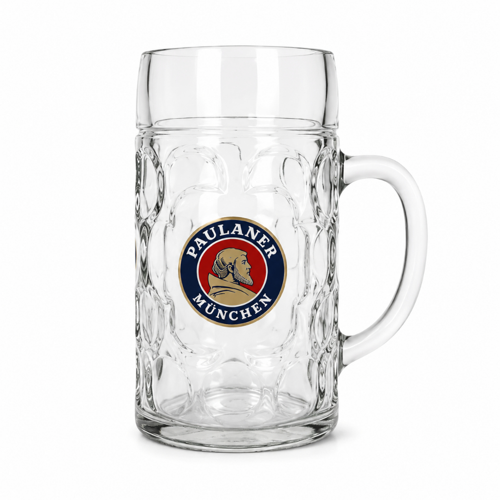 Caneca Chopp Vidro Oktoberfest Cerveja Paulaner 1 Litro