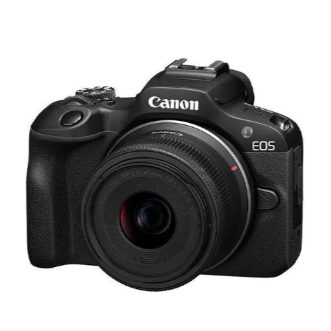 Câmera Canon EOS R100 mirrorless 4k com lente Rf-s 18-45mm cor preto! Envio Imediato!! Envio para algumas regiões restri