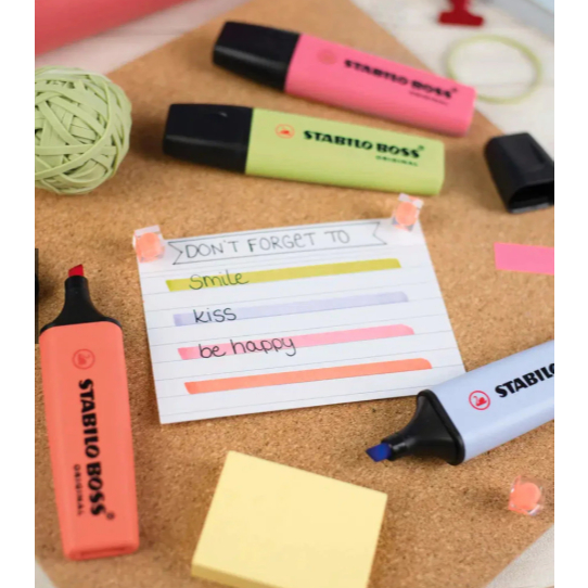 Kit Marca Texto STABILO BOSS Original Pastel/Neon — imagem 2 de 2