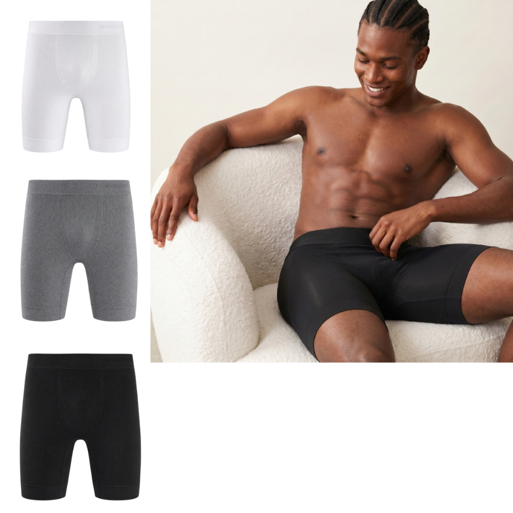 Kit 3 Bermudas Polostar Térmica Long Leg Compressão Masculina Esportiva Bike Corrida Ciclismo