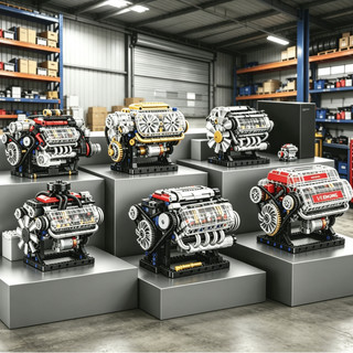 Kit Montagem de Motor, Brinquedo Educativo Ideal para Crianças e Excelente Miniatura para Colecionadores
