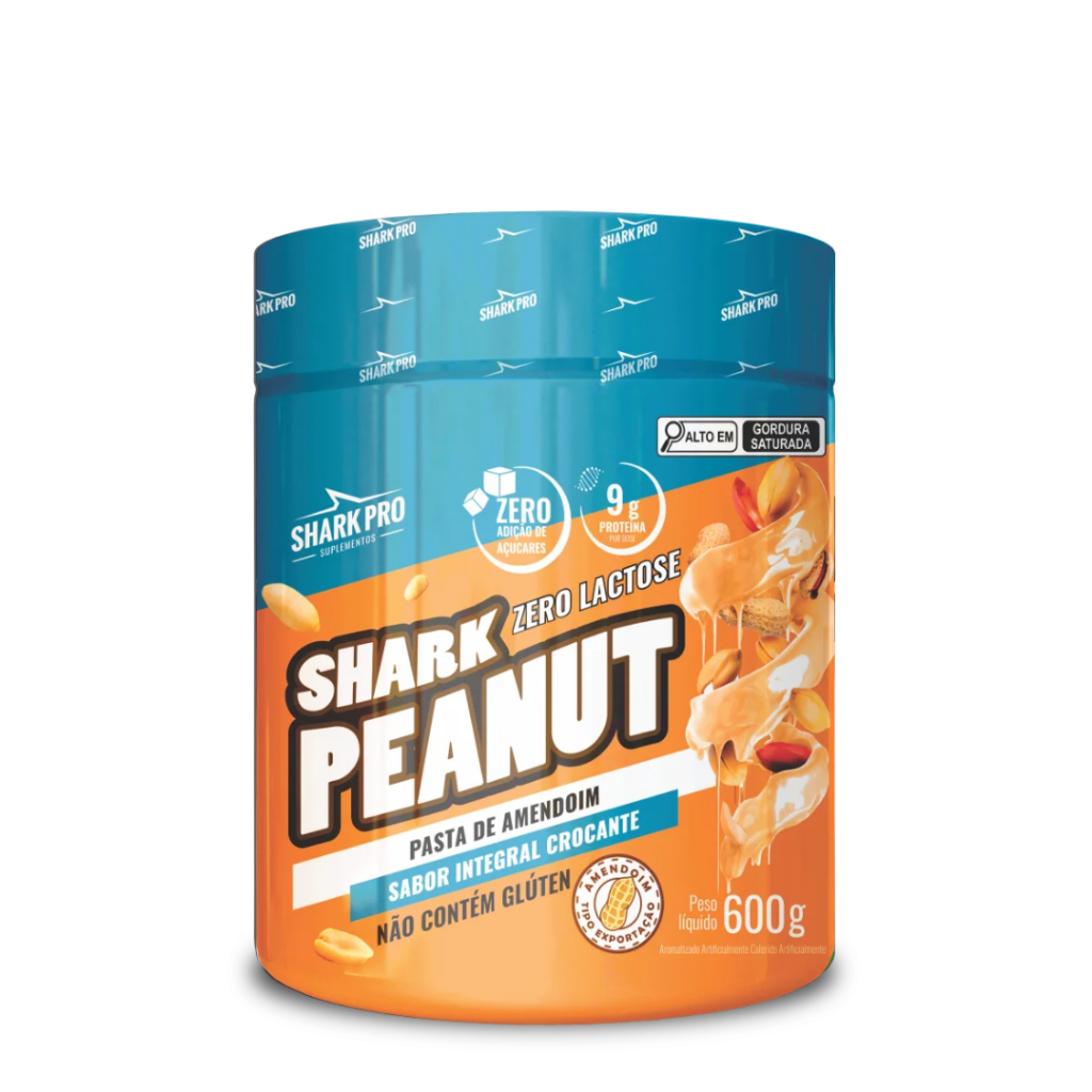 Shark Peanut Pasta De Amendoim - 600g Integral - Shark Pro