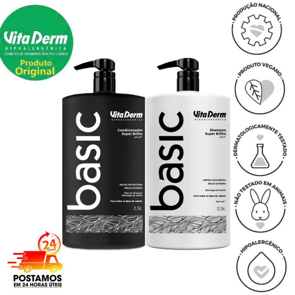 KIT PRO BASIC SHAMPOO + CONDICIONADOR DE 2,5L