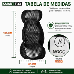 Capa Térmica Banco GGGG Scooter Honda PCX150 160 105x65cm Universal