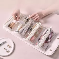 Bolsa de Viagem Multiuso Compacta Para Cosméticos e Acessórios