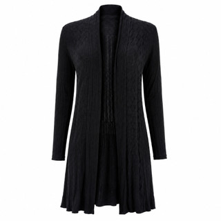 Cardigan Feminino Longo Tricô Aberto Manga Longa Casual M1846 HY159